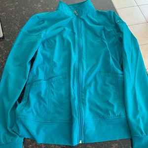 Cherokee Teal scrub jacket